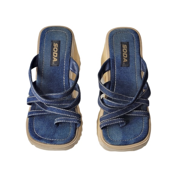 Soda Shoes - Soda RARE Vintage 90's Y2K Chunky Sandals